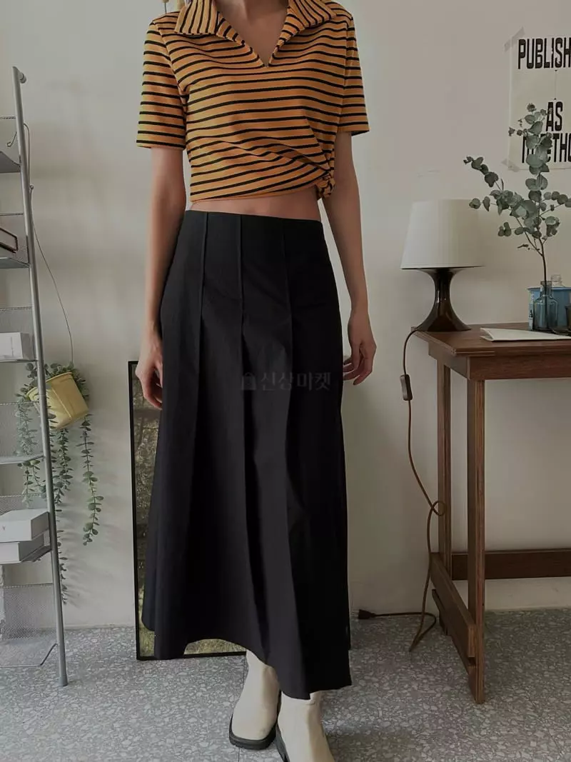 Buckle - Korean Women Fashion - #vintageinspired - Low Skirt - 2