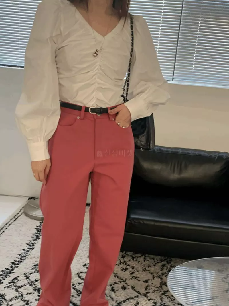 Buckle - Korean Women Fashion - #momslook - Vivid Pants - 4