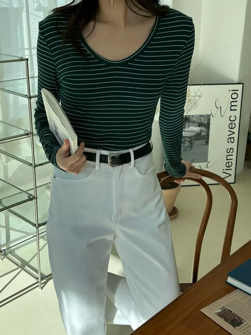 Buckle - Korean Women Fashion - #womensfashion - Lady Tee - 12
