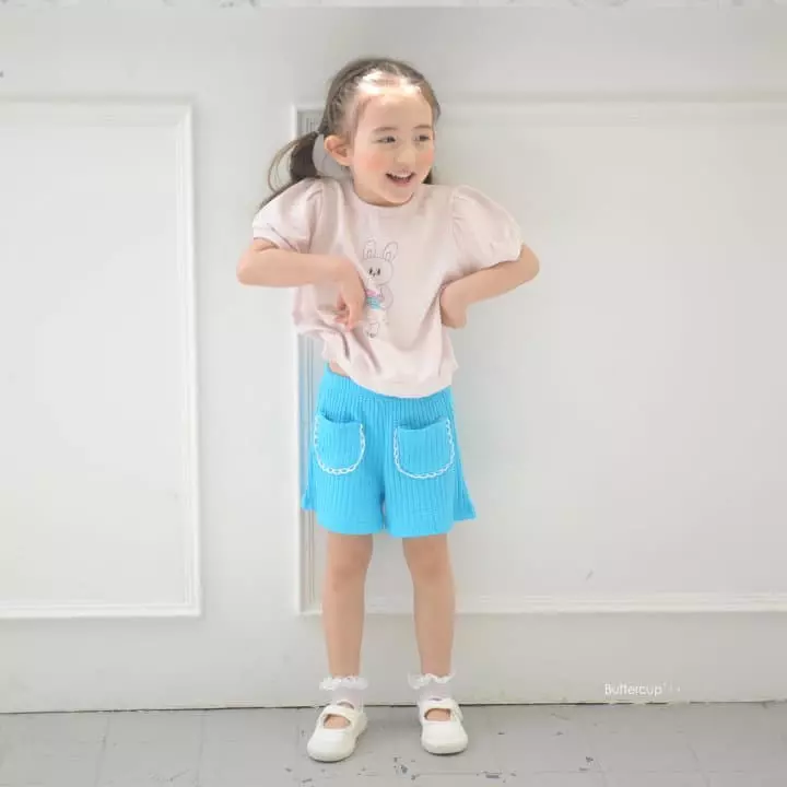 Buttercup - Korean Children Fashion - #stylishchildhood - Apple Rabbit Tee - 4