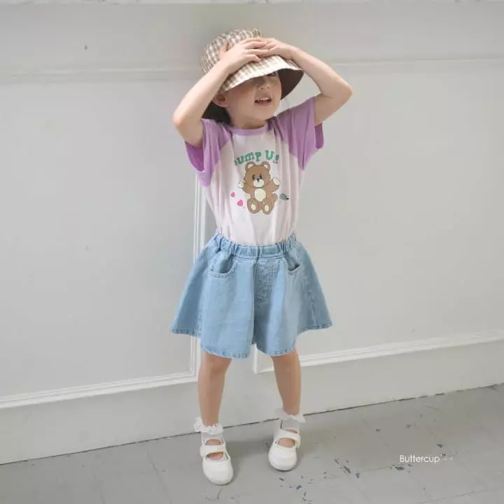 Buttercup - Korean Children Fashion - #designkidswear - Plare Denim Shorts - 4