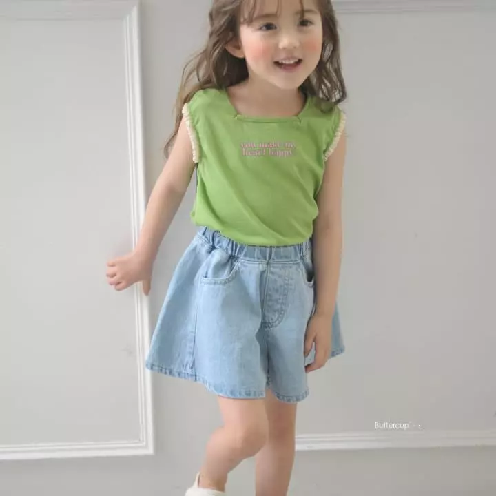 Buttercup - Korean Children Fashion - #kidsshorts - Plare Denim Shorts - 6