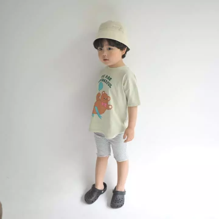 Buttercup - Korean Children Fashion - #kidsshorts - Wonderful Bear Long Tee - 12