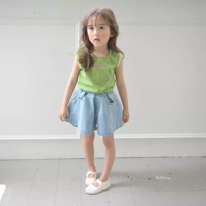 Buttercup - Korean Children Fashion - #kidzfashiontrend - Plare Denim Shorts - 8