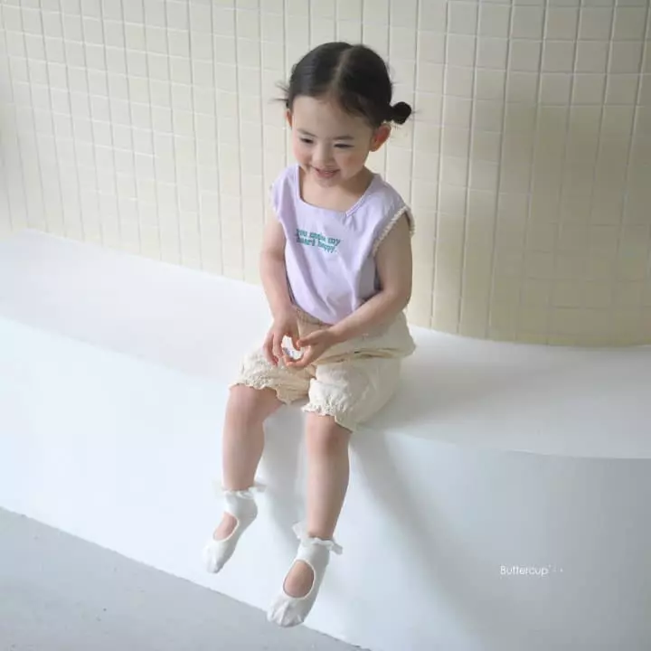 Buttercup - Korean Children Fashion - #prettylittlegirls - Lace Sleeve Tee - 12
