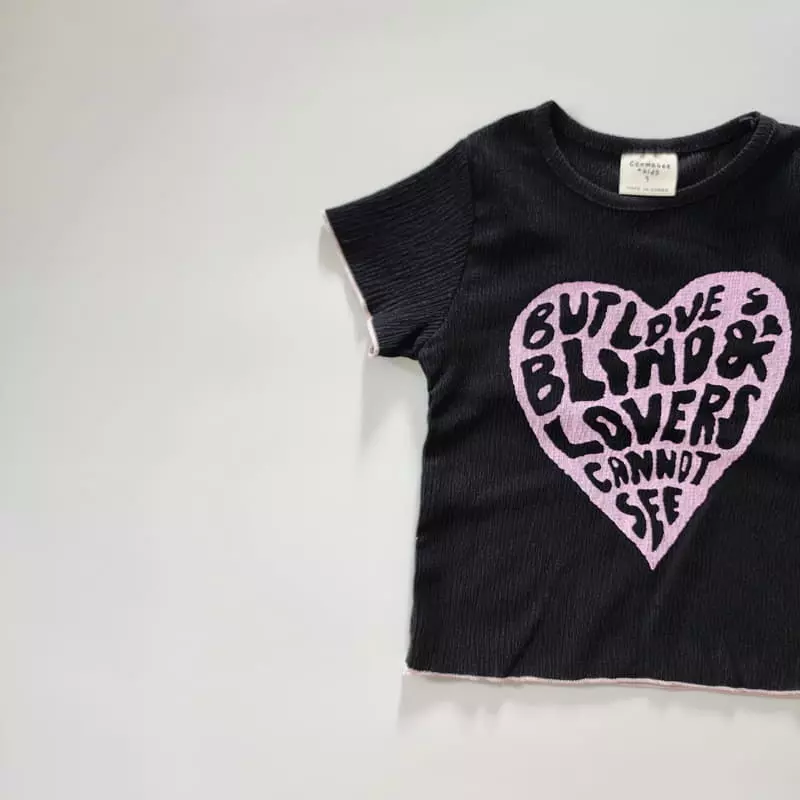Ccomabee - Korean Children Fashion - #kidzfashiontrend - Heart Tee - 4