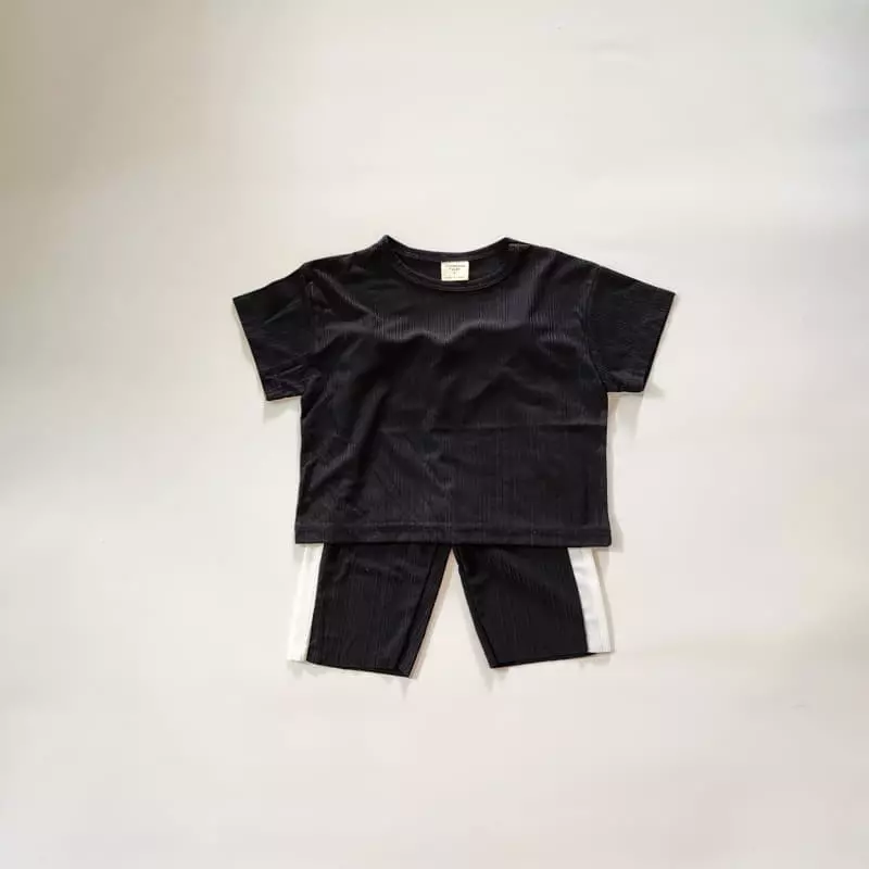 Ccomabee - Korean Children Fashion - #littlefashionista - Pleats Top Bottom Set - 8