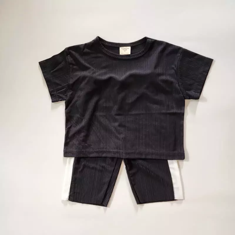 Ccomabee - Korean Children Fashion - #minifashionista - Pleats Top Bottom Set - 10