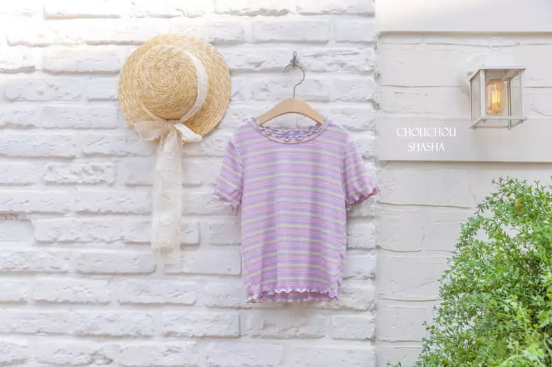Chouchou Shasha - Korean Children Fashion - #childofig - Charlang Stripes Tee