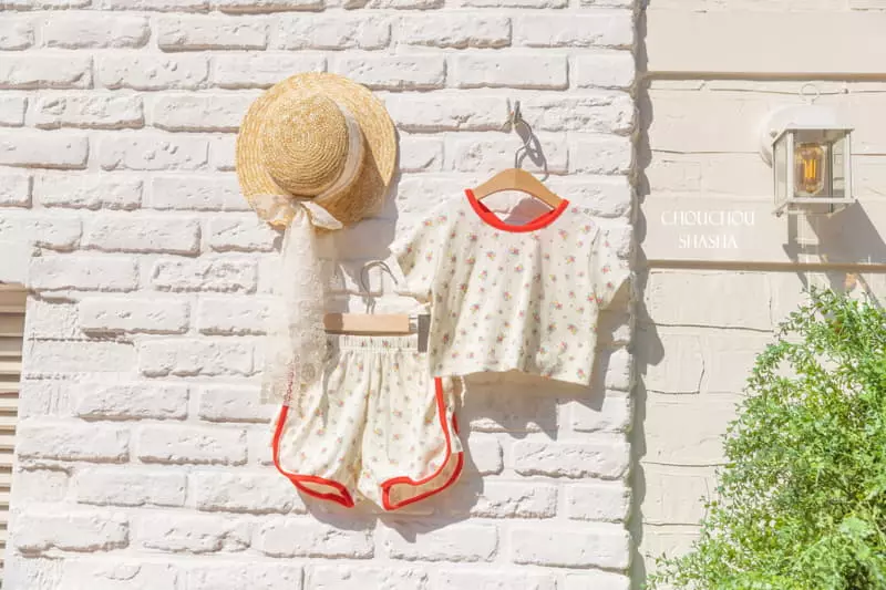Chouchou Shasha - Korean Children Fashion - #childofig - Unique Top Bottom Set