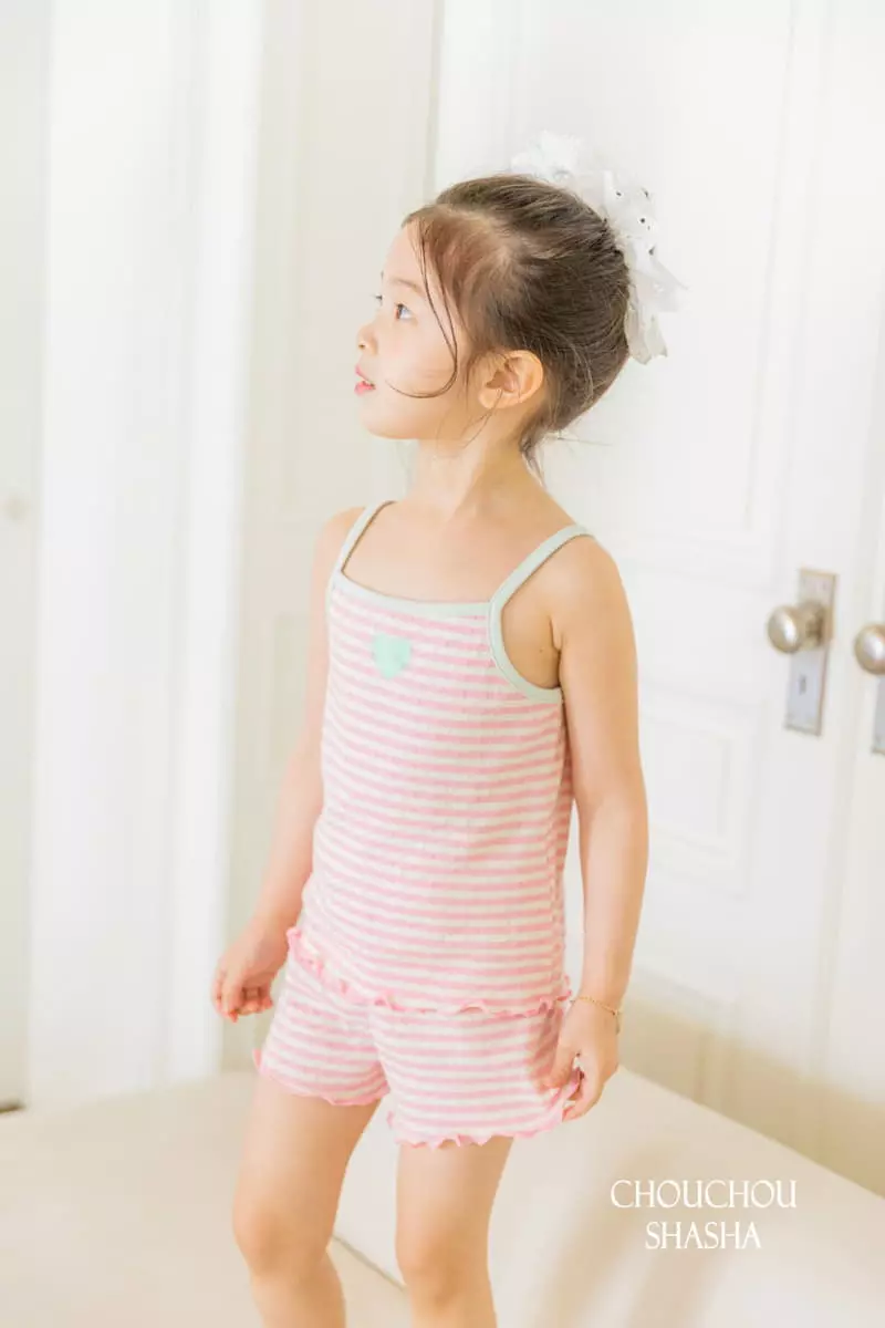 Chouchou Shasha - Korean Children Fashion - #discoveringself - Love Inner Top Bottom Set - 10