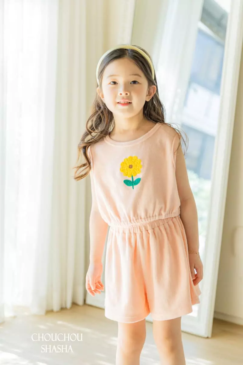 Chouchou Shasha - Korean Children Fashion - #Kfashion4kids - Lu Terry Top Bottom Set - 4