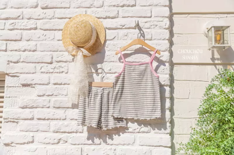 Chouchou Shasha - Korean Children Fashion - #magicofchildhood - Love Inner Top Bottom Set