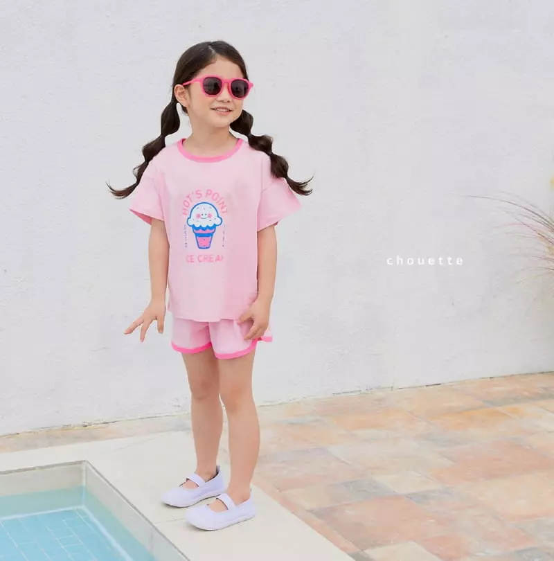 Chouette - Korean Children Fashion - #littlefashionista - Smile Top Bottom Set - 3