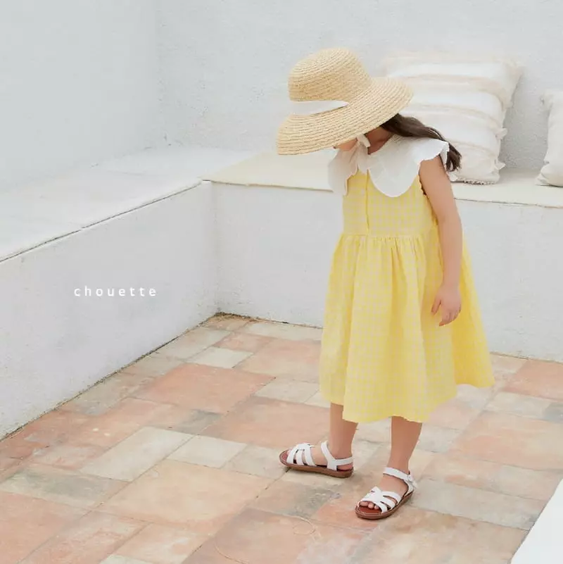 Chouette - Korean Children Fashion - #minifashionista - Juisy Ruffle Collar One-piece