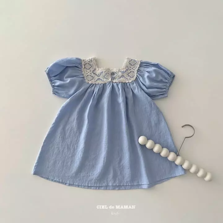 Ciel De Maman - Korean Children Fashion - #childrensboutique - Linen Square One-piece - 5