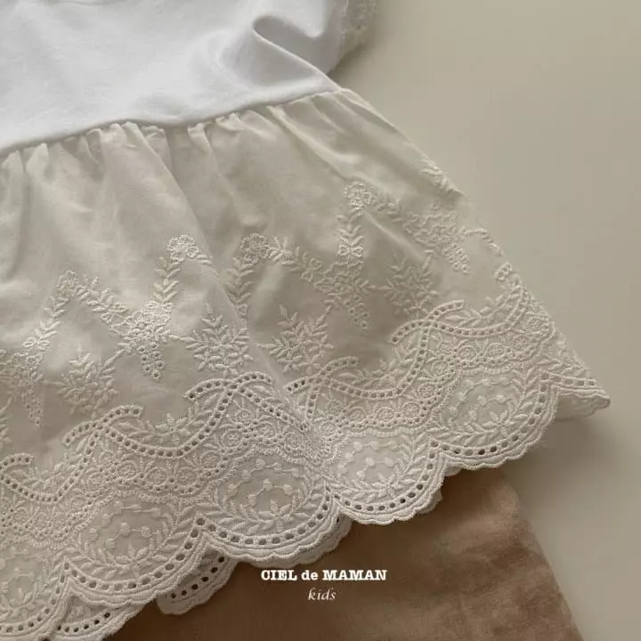 Ciel De Maman - Korean Children Fashion - #fashionkids - Lace Tee - 6
