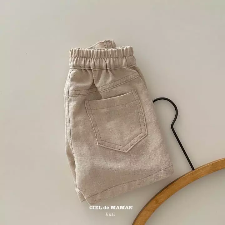 Ciel De Maman - Korean Children Fashion - #kidsshorts - Linen Shorts - 8