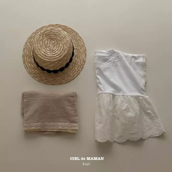 Ciel De Maman - Korean Children Fashion - #kidsshorts - Lace Tee - 7
