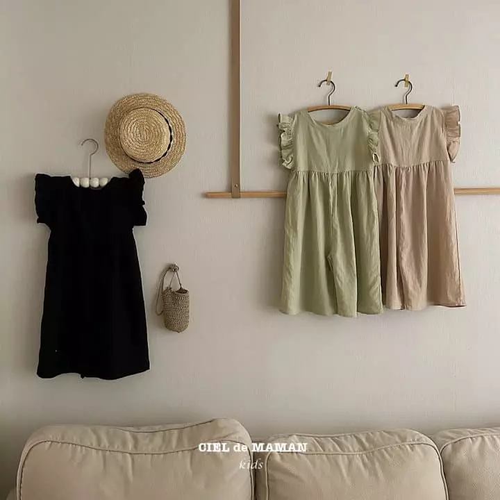 Ciel De Maman - Korean Children Fashion - #kidzfashiontrend - Frill Jumpsuit - 2