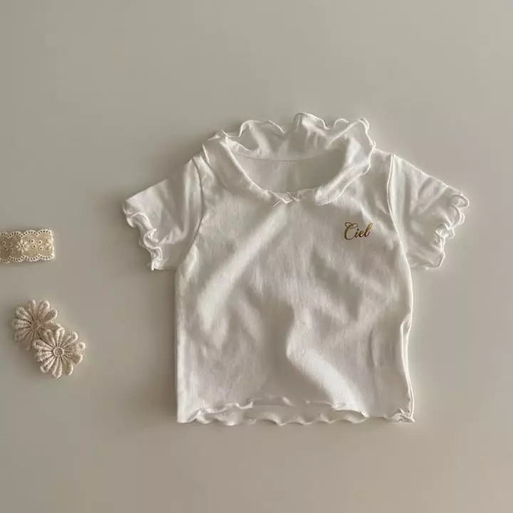 Ciel De Maman - Korean Children Fashion - #littlefashionista - Bebe Collar Tee - 6