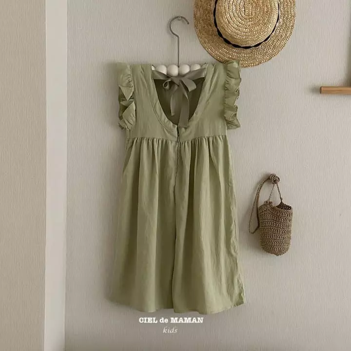 Ciel De Maman - Korean Children Fashion - #minifashionista - Frill Jumpsuit - 6