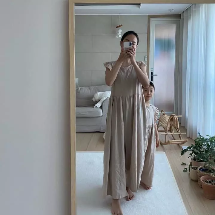 Ciel De Maman - Korean Women Fashion - #womensfashion - Frill Linen Jumpsuit Mom - 2