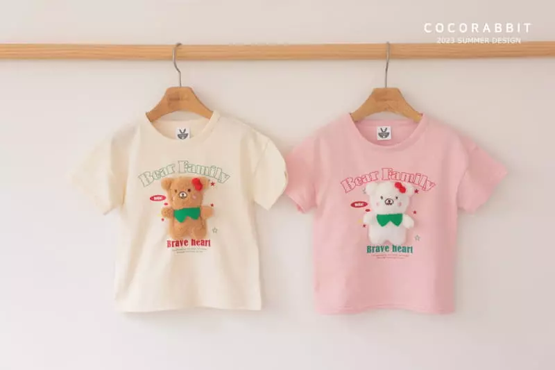 Coco Rabbit - Korean Children Fashion - #childrensboutique - Family Bear Doll Tee - 9