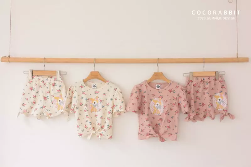 Coco Rabbit - Korean Children Fashion - #littlefashionista - Deer Top Bottom Set - 8