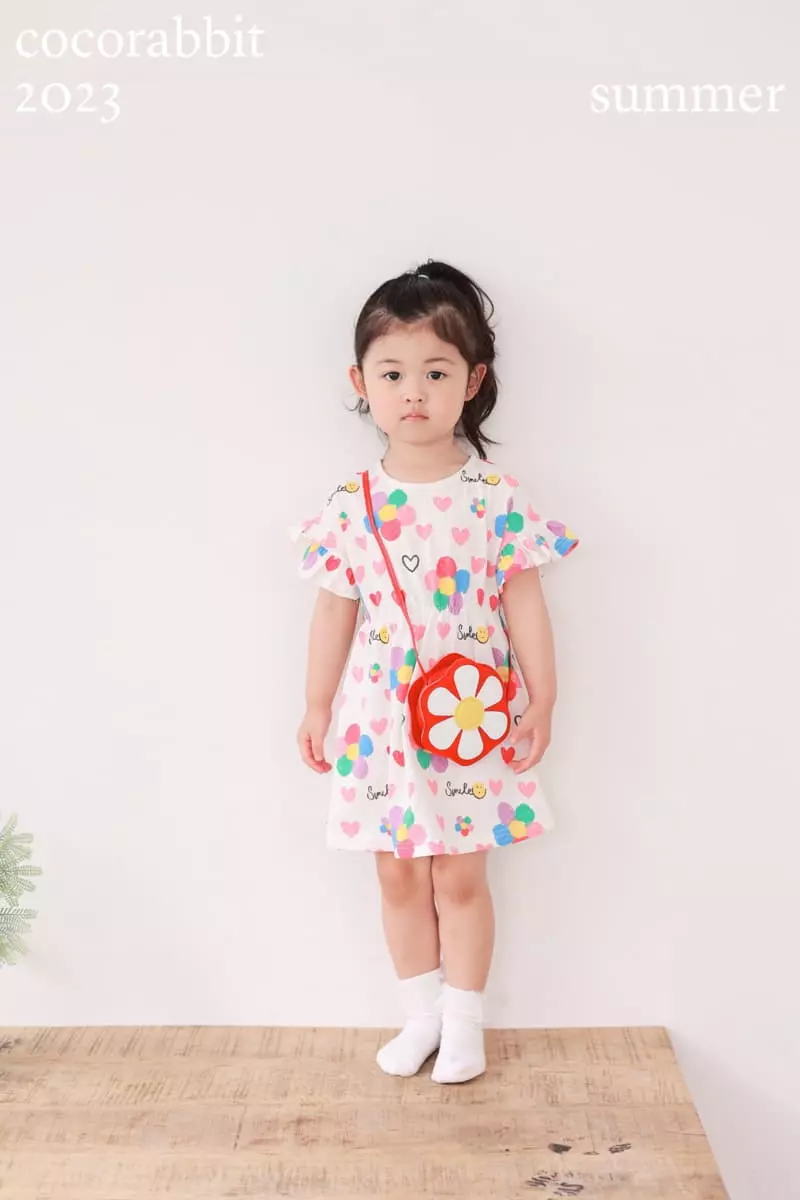 Coco Rabbit - Korean Children Fashion - #Kfashion4kids - Red Flower One-piece - 4