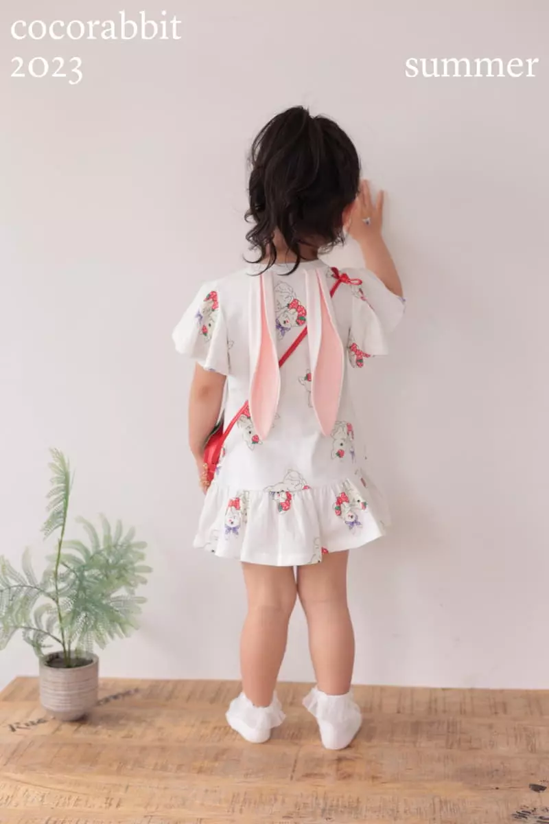 Coco Rabbit - Korean Children Fashion - #prettylittlegirls - Twin Rabbit Ears One-piece - 8