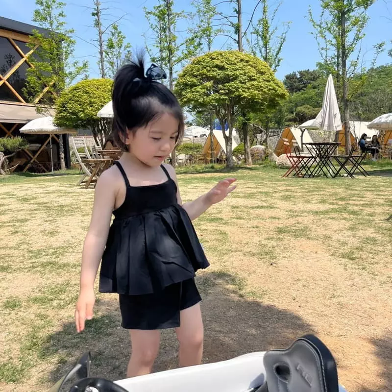 Color - Korean Children Fashion - #childofig - Lime Top Bottom Set - 4