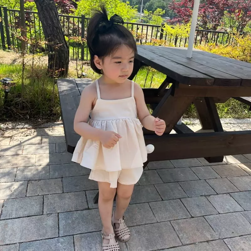 Color - Korean Children Fashion - #kidsstore - Lime Top Bottom Set - 9