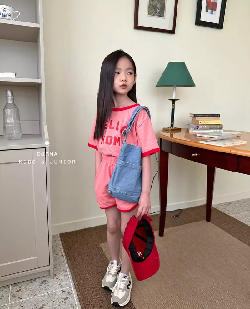 Comma - Korean Children Fashion - #childofig - Hello Mom Top Bottom Set - 11