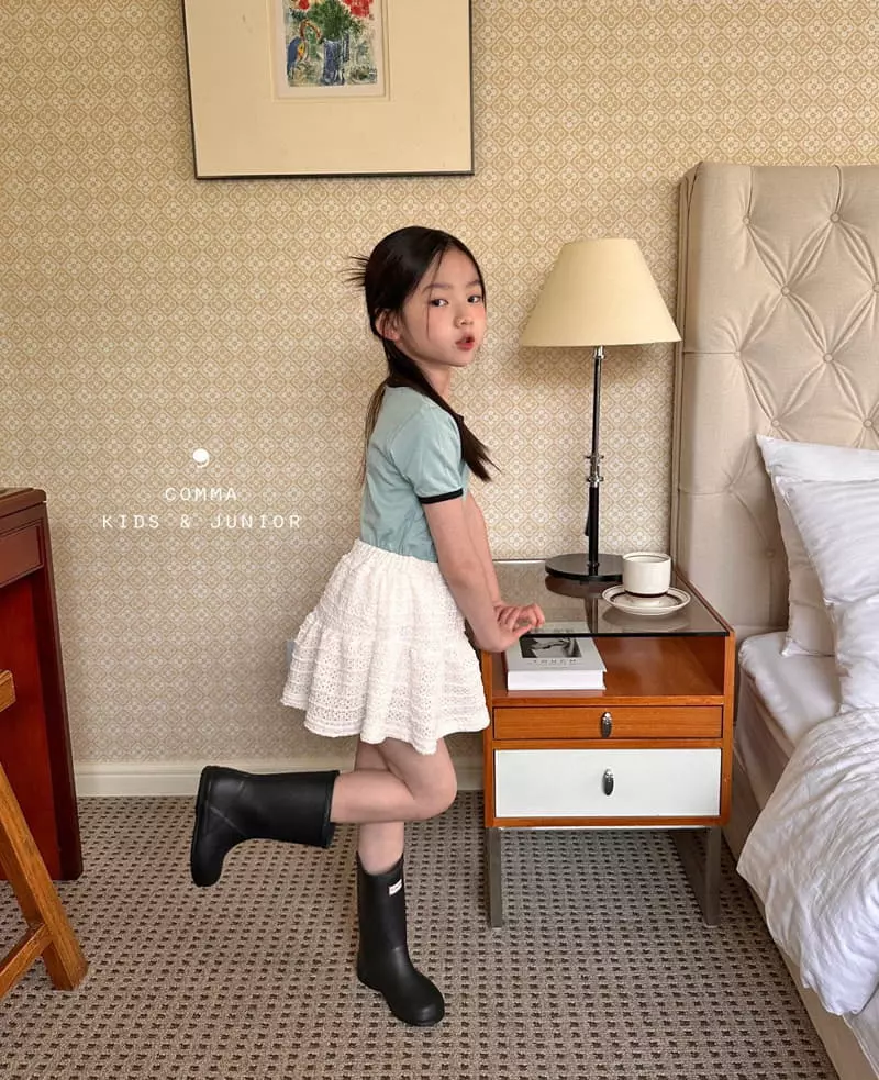 Comma - Korean Children Fashion - #childrensboutique - Blan Top Bottom Set - 7