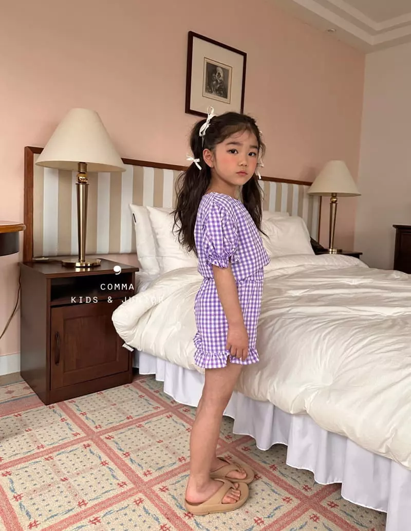 Comma - Korean Children Fashion - #kidsshorts - Jijimi Top Bottom Set - 7