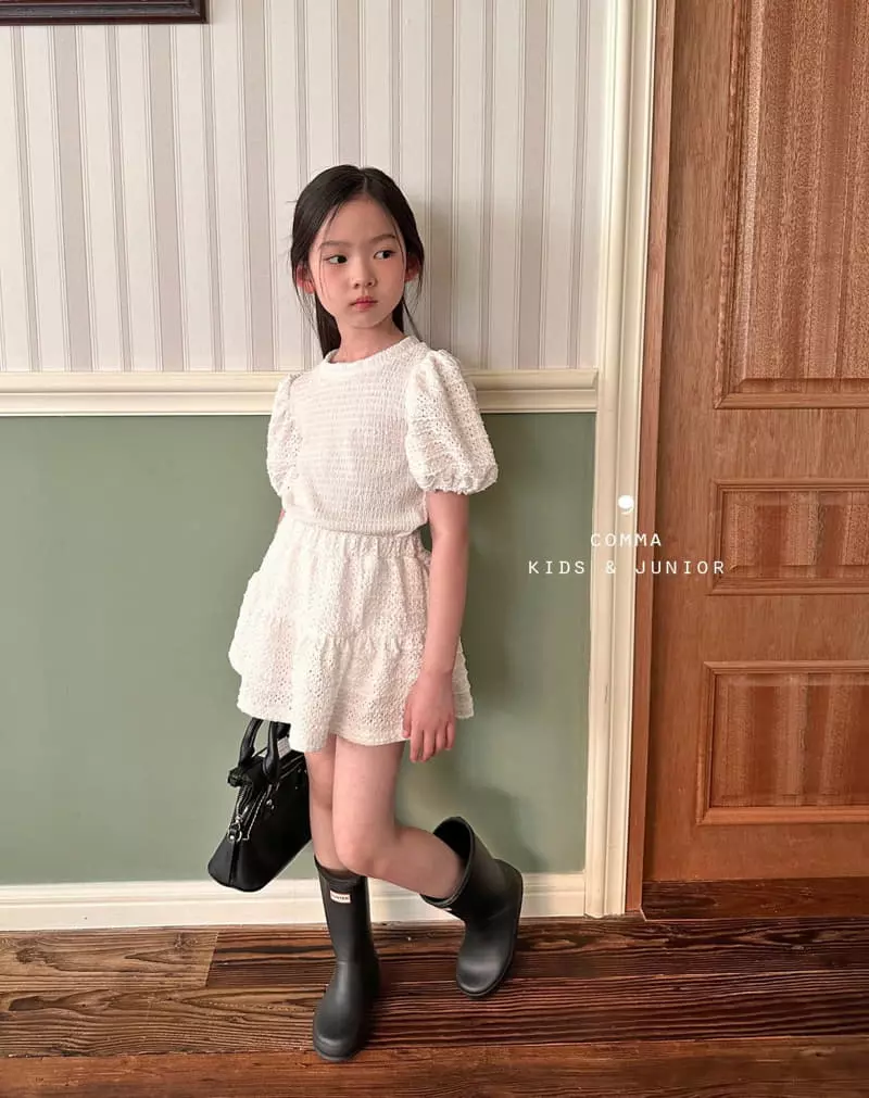 Comma - Korean Children Fashion - #littlefashionista - Blan Top Bottom Set