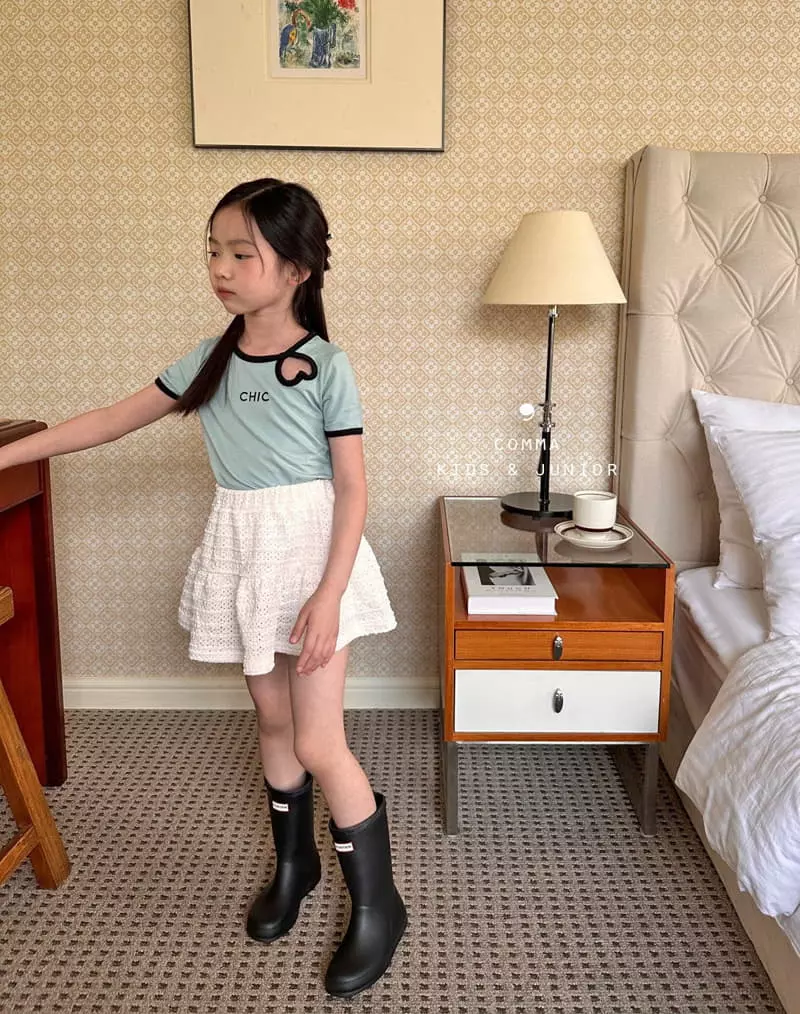 Comma - Korean Children Fashion - #magicofchildhood - Chick Heart Tee - 6