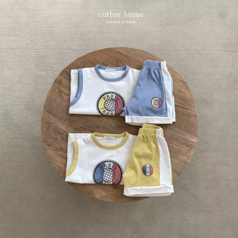 Cotton House - Korean Children Fashion - #discoveringself - Paris Sleeveless Set-up - 2
