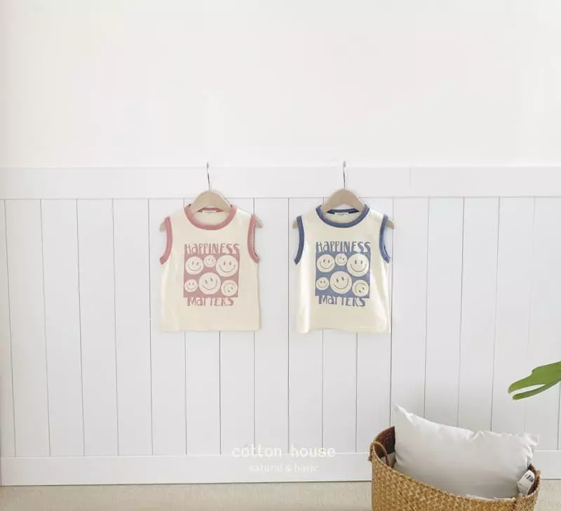 Cotton House - Korean Children Fashion - #fashionkids - Happiness Sleeveless