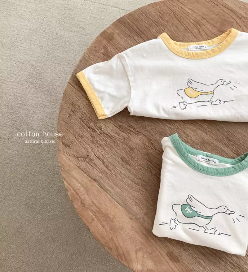 Cotton House - Korean Children Fashion - #kidzfashiontrend - Duck Color TEe - 3