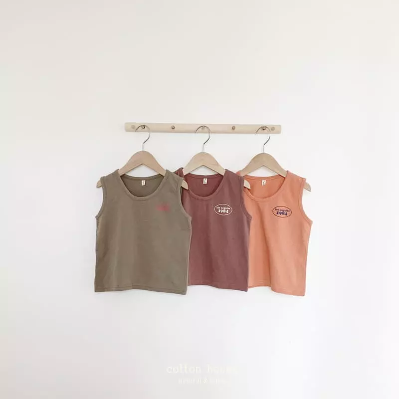 Cotton House - Korean Children Fashion - #kidzfashiontrend - 1984 Sleeveless