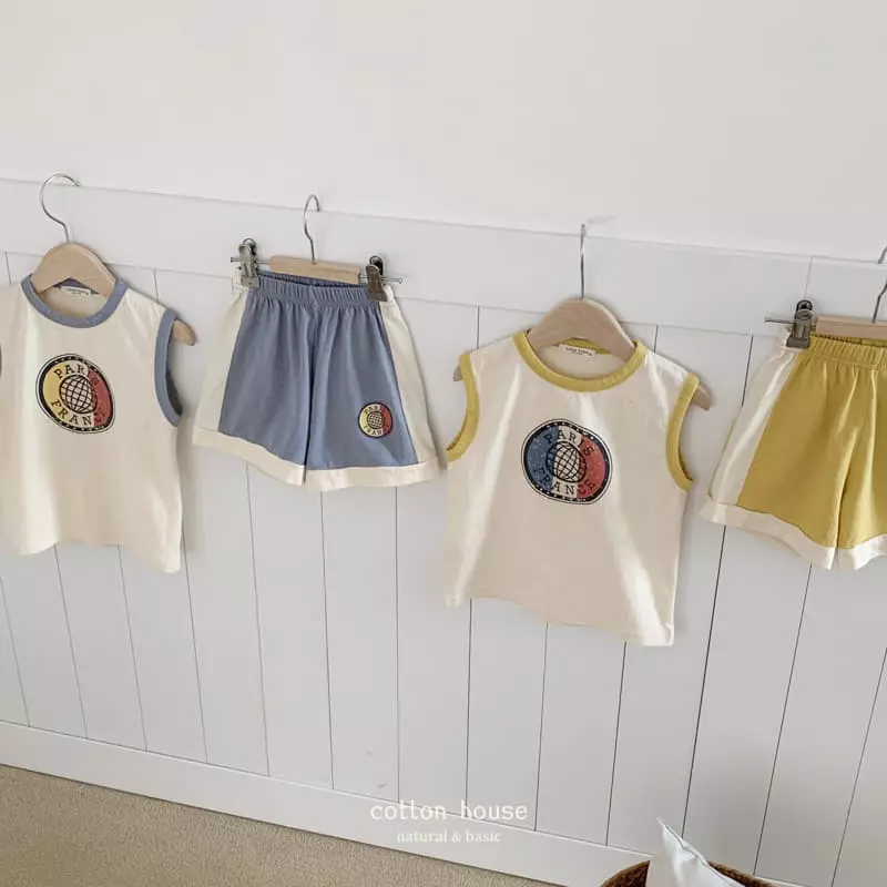Cotton House - Korean Children Fashion - #minifashionista - Paris Sleeveless Set-up - 10