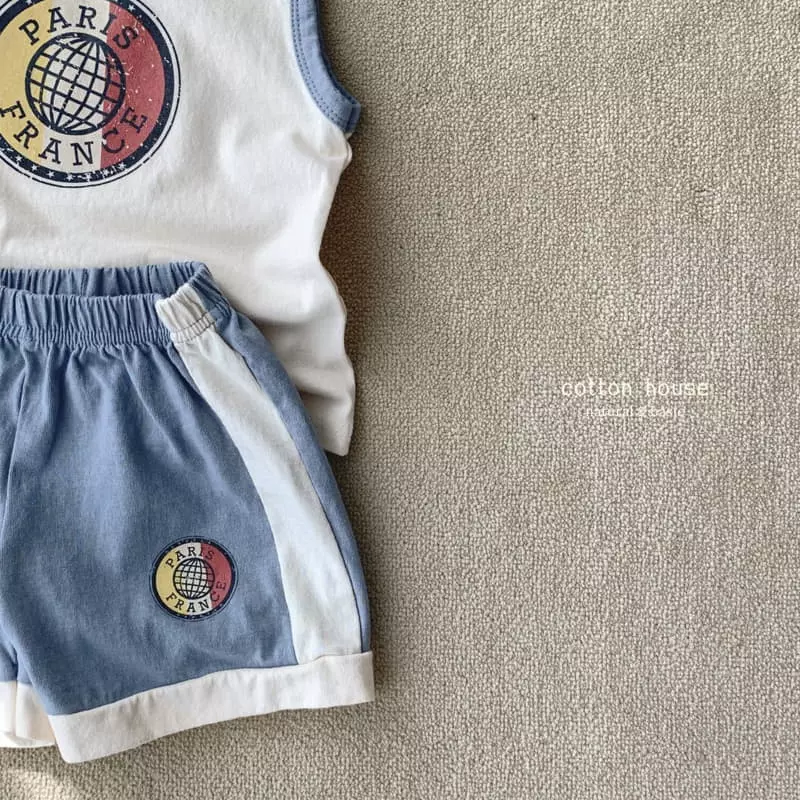 Cotton House - Korean Children Fashion - #prettylittlegirls - Paris Sleeveless Set-up - 11