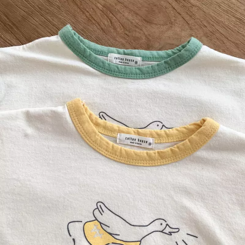 Cotton House - Korean Children Fashion - #prettylittlegirls - Duck Color TEe - 8