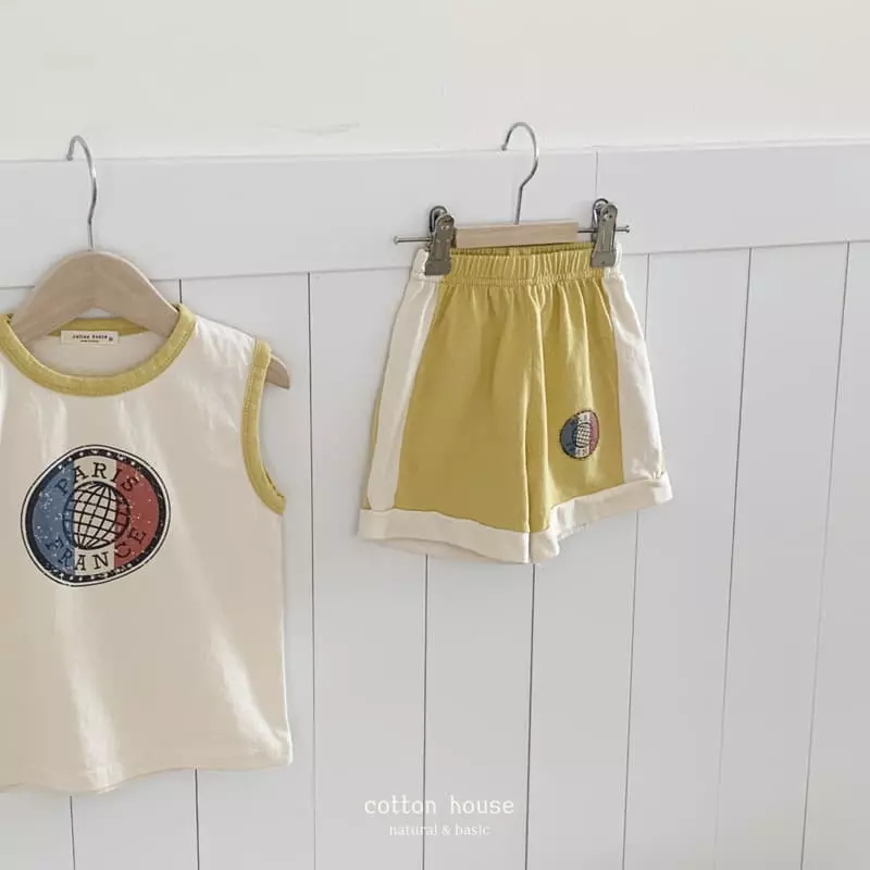 Cotton House - Korean Children Fashion - #todddlerfashion - Paris Sleeveless Set-up - 12