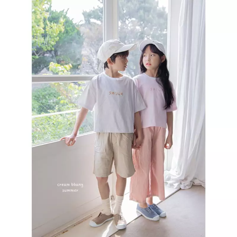 Cream Bbang - Korean Children Fashion - #discoveringself - Stripes Paint Tee
