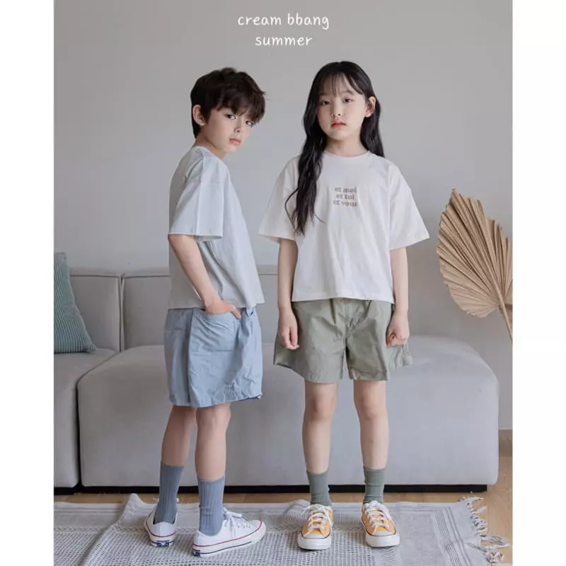 Cream Bbang - Korean Children Fashion - #kidsshorts - Moa Tee - 6