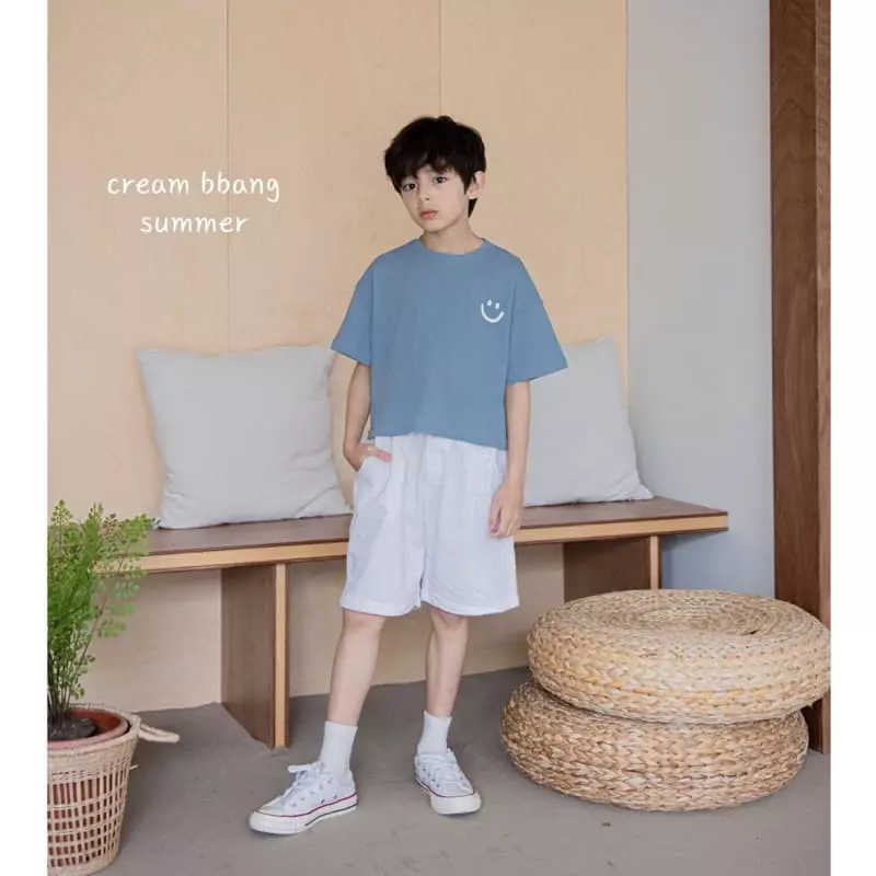 Cream Bbang - Korean Children Fashion - #kidsshorts - Keep Tee - 2