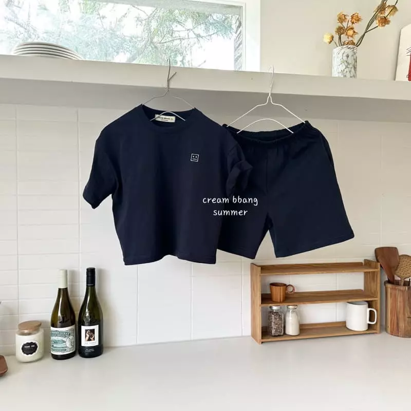 Cream Bbang - Korean Children Fashion - #kidsstore - Latte Top Bottom Set - 11